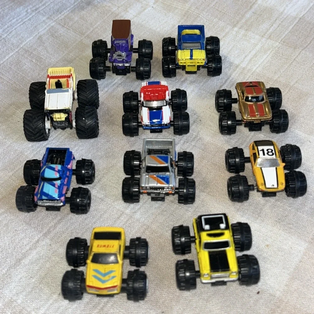 Micro Machines Galoob‎ Mustang Monster Car Truck 4x4 Vintage Toy Lot Of 10 F11